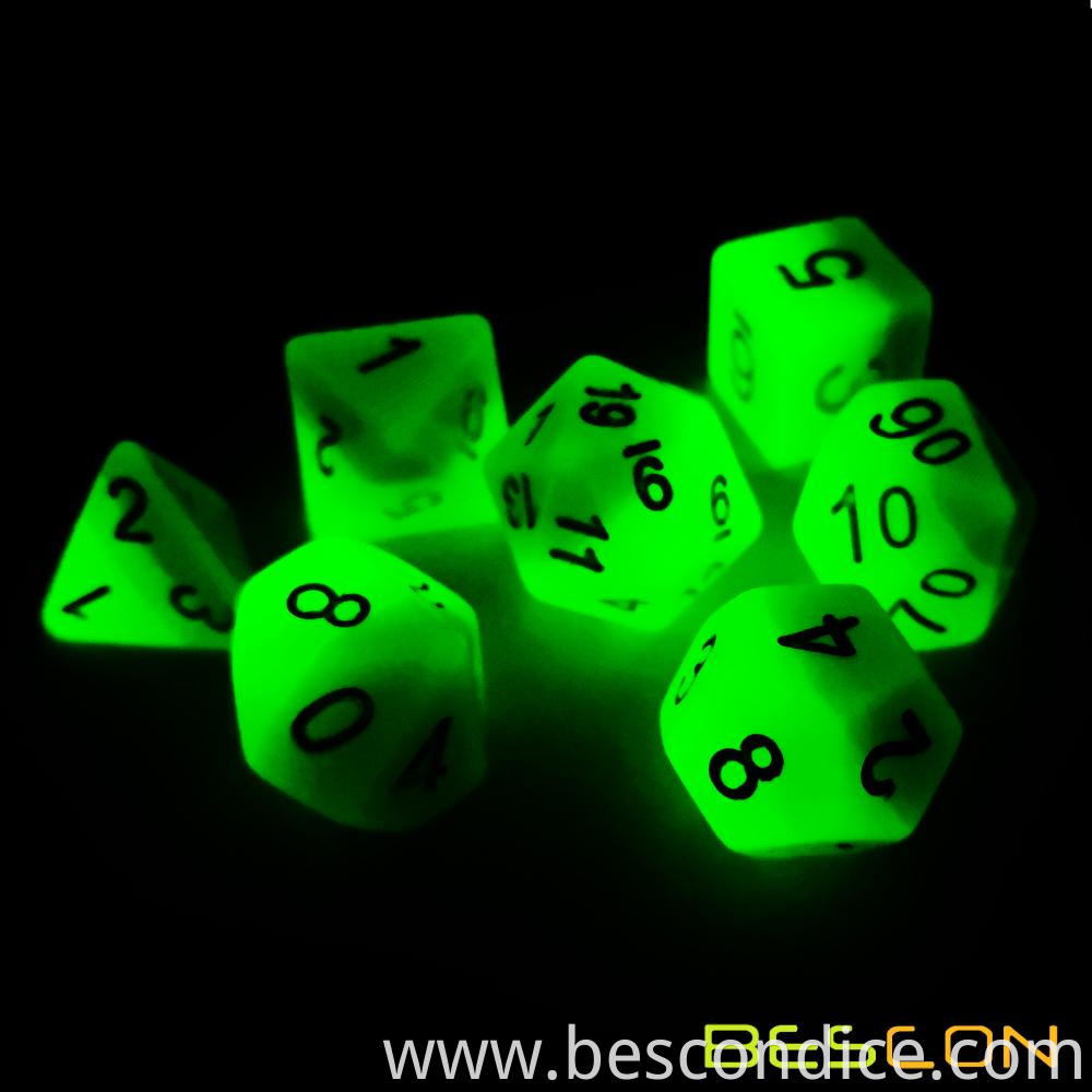 Forest Light Luminous Rpgs Dice Set 5